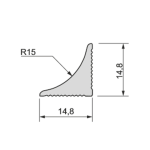 Aluminiowa listwa przyblatowa